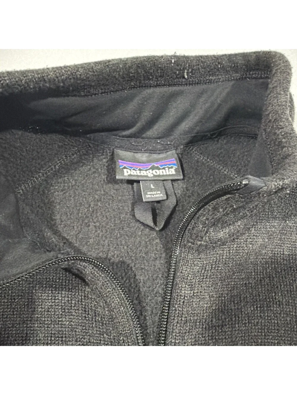 Patagonia Better Sweater Jacket Mens L Black Fleece Full Zip Outdoor Casual